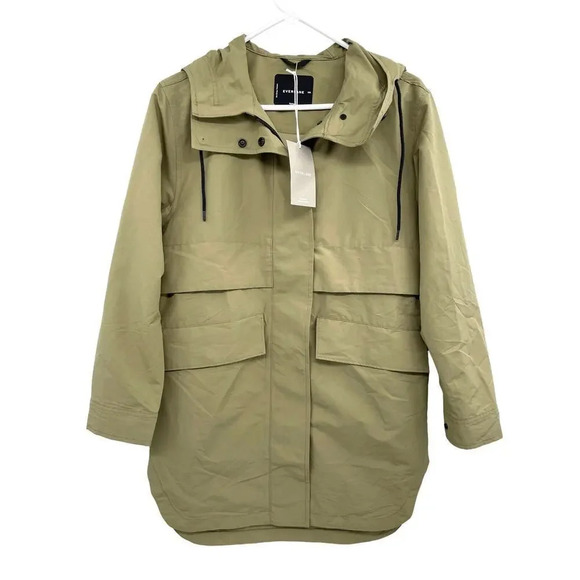 Everlane Jackets & Blazers - EVERLANE ReNew Anorak Jacket Size XXS Water Resistant Green